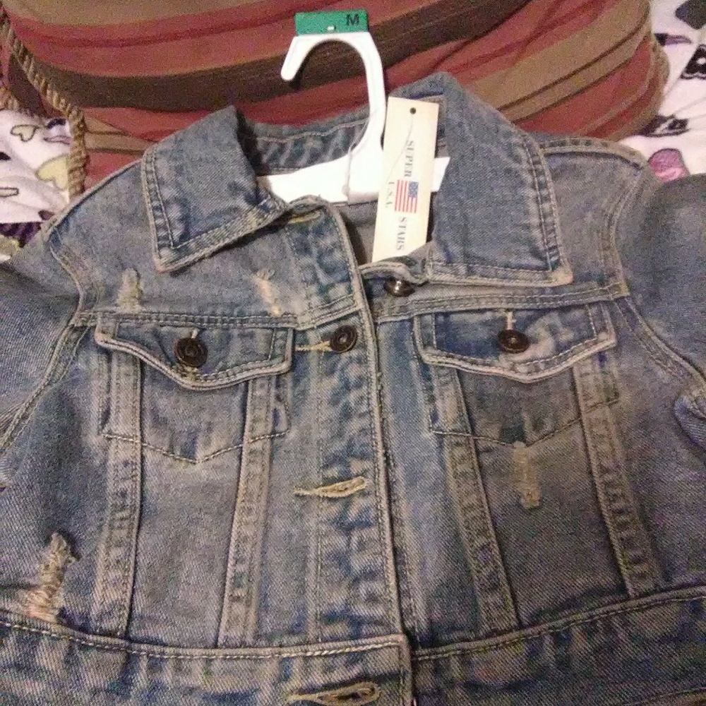 Blue jean playboy denim jacket